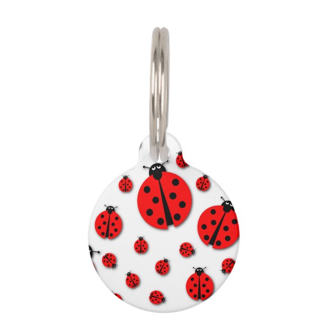 Veel Ladybugs Shadows Huisdierpenning (Voorkant)