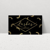 Veel Lashes Pattern Lash Salon Black/Gold Visitekaartje