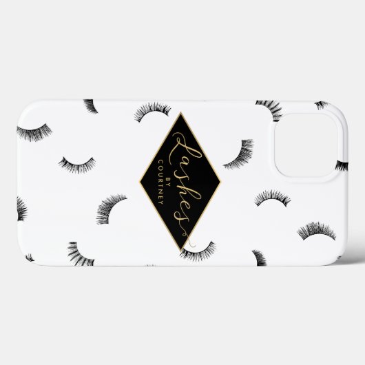 Veel Lashes Pattern Lash Salon Persoonlijk Case-Mate iPhone Case (Achterkant (horizontaal))