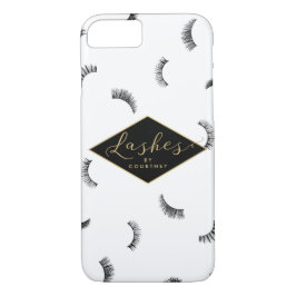Veel Lashes Pattern Lash Salon Persoonlijk Case-Mate iPhone Case