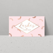 Veel Lashes Pattern Lash Salon Pink/Roos Gold Visitekaartje