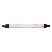 Veel Lashes Pattern Pink/Roos Gold Specialized Zwarte Inkt Pen (Voorkant)