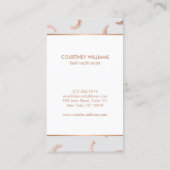 Veel Lashes Salon Grey/Roos Gold Afspraak Afsprakenkaartje (Achterkant)