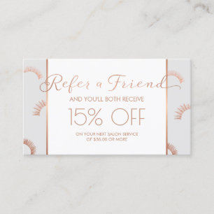 Veel Lashes Salon Grey/Roos Gold Referral