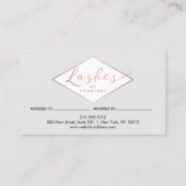 Veel Lashes Salon Grey/Roos Gold Referral (Achterkant)