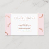 Veel Lashes Salon Roze/Roos Goud Loyaliteit Klantenkaartje (Achterkant)