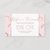 Veel Lashes Salon Roze/Roos Gouden Verwijzing (Voorkant)