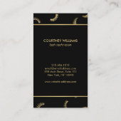 Veel Lashes Salon Zwart/Goud Afspraak Afsprakenkaartje (Achterkant)