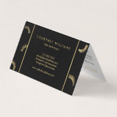 Veel Lashes Salon Zwart/Goud Nazorg Visitekaartje (Achterkant)