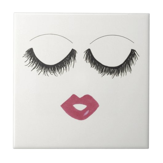 Veel Lashes Tegeltje (Voorkant)