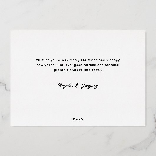 Veel lekkers Fijne Howlidays Grappig huisdier Folie Feestdagenkaart (Achterkant)