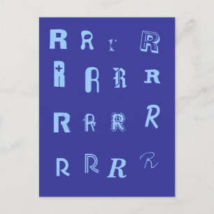 Veel lettertypen. Uw brief. Aangepast Briefkaart m