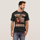 Veel leuker dan een vat apen t-shirt (Voorkant volledig)