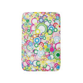 Veel levendige cirkels badmat (Voorkant Verticaal)