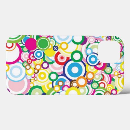 Veel levendige cirkels Case-Mate iPhone case (Achterkant (horizontaal))