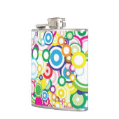 Veel levendige cirkels heupfles (Links)