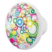 Veel levendige cirkels keramische knop (Rechts)
