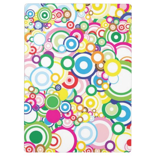 Veel levendige cirkels klembord (Achterkant)