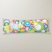 Veel levendige cirkels lichaamskussen (Achterkant)