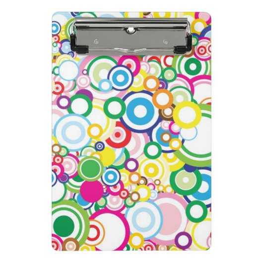 Veel levendige cirkels mini klembord (Voorkant)