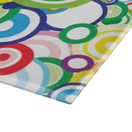 Veel levendige cirkels snijplank (Hoek)