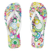 Veel levendige cirkels teenslippers (Voetbed)