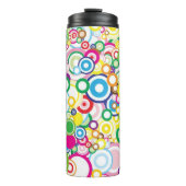 Veel levendige cirkels thermosbeker (Voorkant)