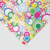 Veel levendige cirkels tissuepapier (Detail)