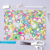 Veel levendige cirkels tissuepapier (Craft)