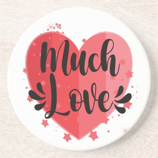 Veel liefde, Big Heart Onderzetter (Voorkant)