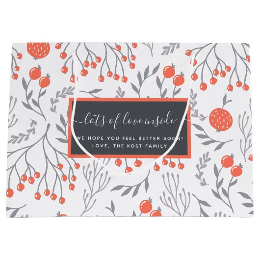 Veel liefde binnenin krijgt een goed cadeautas (Voorkant)