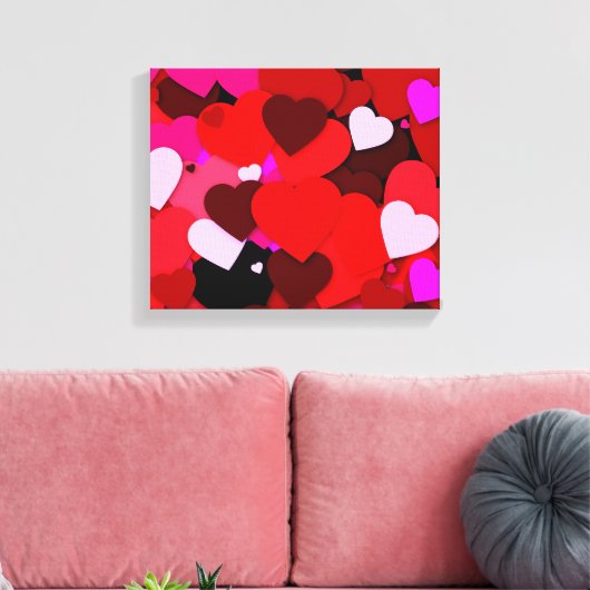 Veel liefde canvas afdruk (Insitu (Woonkamer))