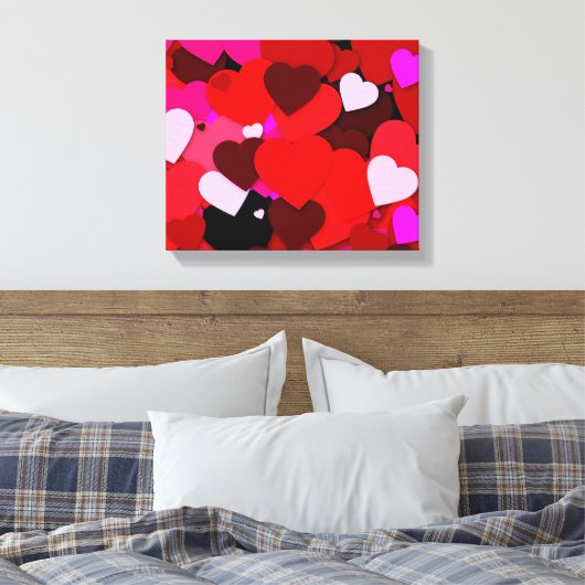 Veel liefde canvas afdruk (Insitu (Slaapkamer))