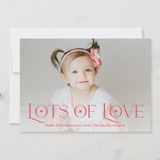 Veel Liefde Editable Color Valentijnsdag Kaart (Voorkant)