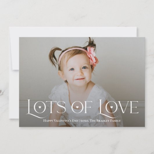 Veel Liefde Editable Color Valentijnsdag Kaart (Voorkant)