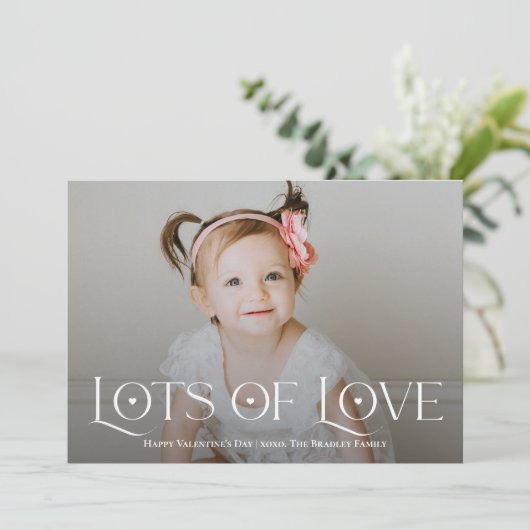 Veel Liefde Editable Color Valentijnsdag Kaart (Staand voorkant)