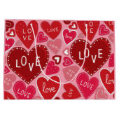 Veel liefde en harten Valentijn Groot Cadeauzakje (Achterkant)