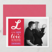 Veel liefde | Fotokaart Valentijnsdag Feestdagenkaart (Voorkant / Achterkant)