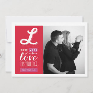 Veel liefde Fotokaart Valentijnsdag Feestdagenkaart