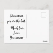 Veel liefde, groot hart briefkaart (Achterkant)