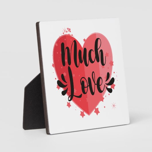 Veel liefde, groot hart fotoplaat (Voorkant)