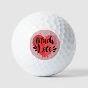 Veel liefde, groot hart golfballen