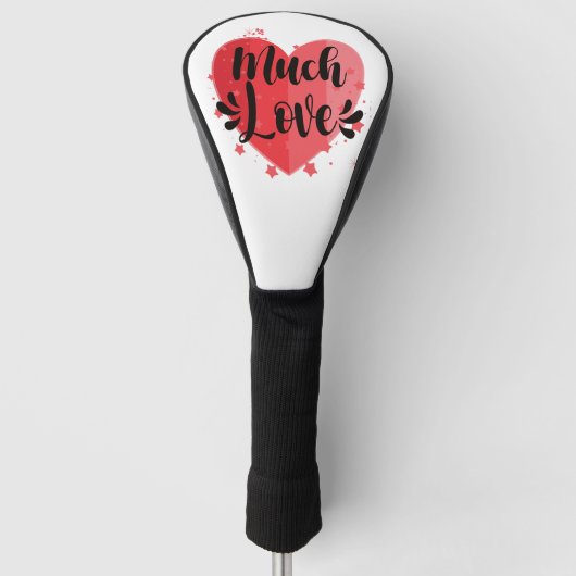 Veel liefde, groot hart golfheadcover (Voorkant)
