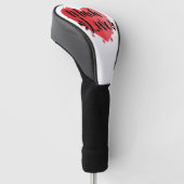 Veel liefde, groot hart golfheadcover (Schuin)