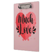 Veel liefde, groot hart klembord (Links)