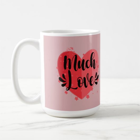 Veel liefde, groot hart koffiemok (Links)