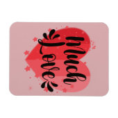 Veel liefde, groot hart magneet (Horizontaal)