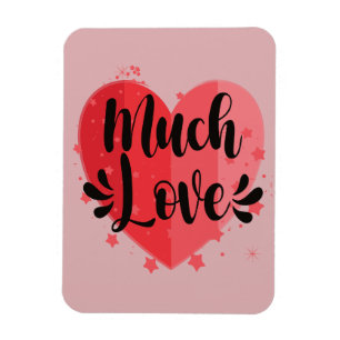 Veel liefde, groot hart magneet