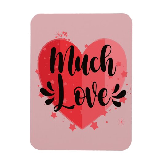 Veel liefde, groot hart magneet (Verticaal)