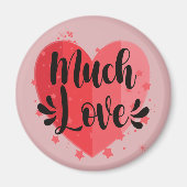 Veel liefde, groot hart magneet (Voorkant)